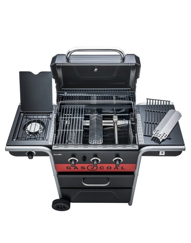 Anglinė-Dujinė 3 degiklių kepsninė Char-Broil Gas2Coal