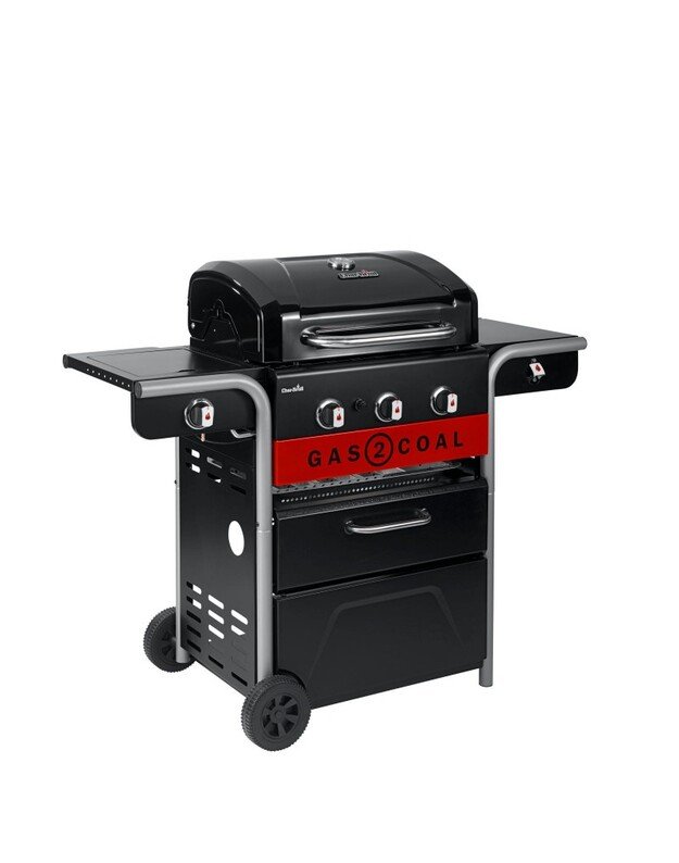 Anglinė-Dujinė 3 degiklių kepsninė Char-Broil Gas2Coal