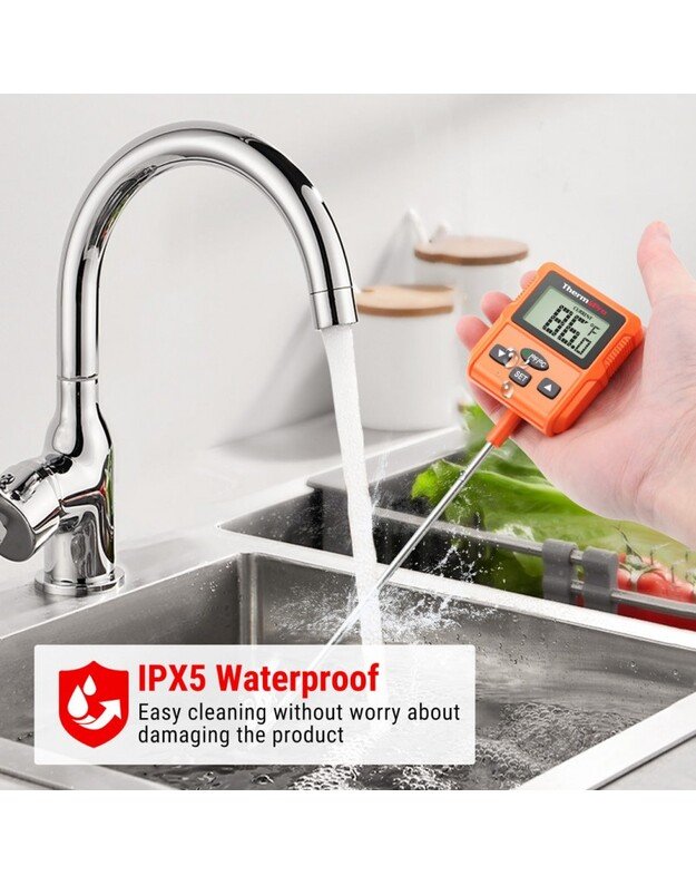 Skaitmeninis aliejaus ir saldainių termometras su zondu ThermoPro TP511