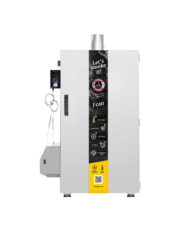 Rūkykla Borniak WiFi 150L BBQ INOX (BBDSW-150), nerūdijančio plieno