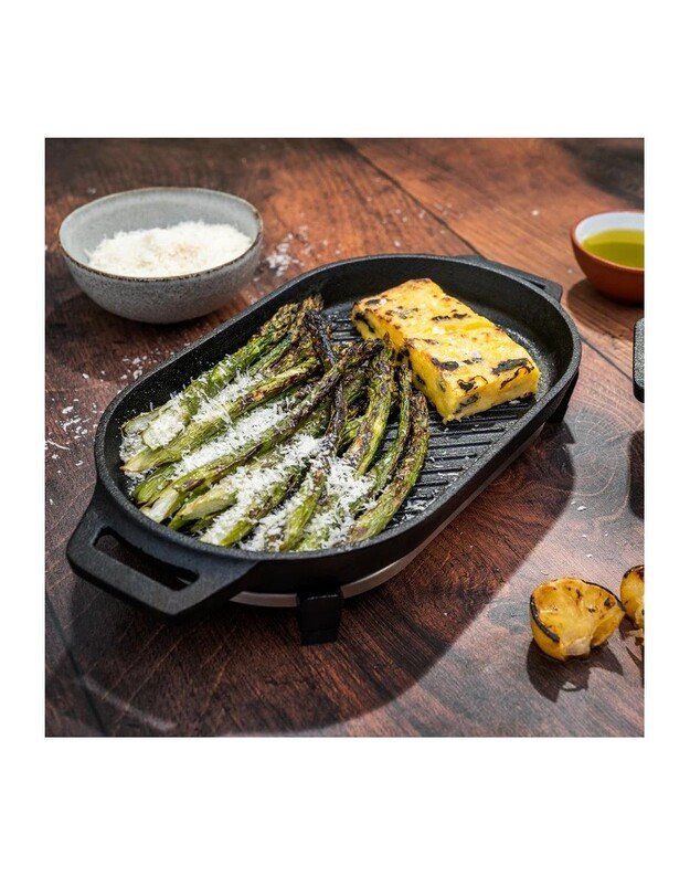 Rifliuota ketaus keptuvė Ooni Grizzler 3