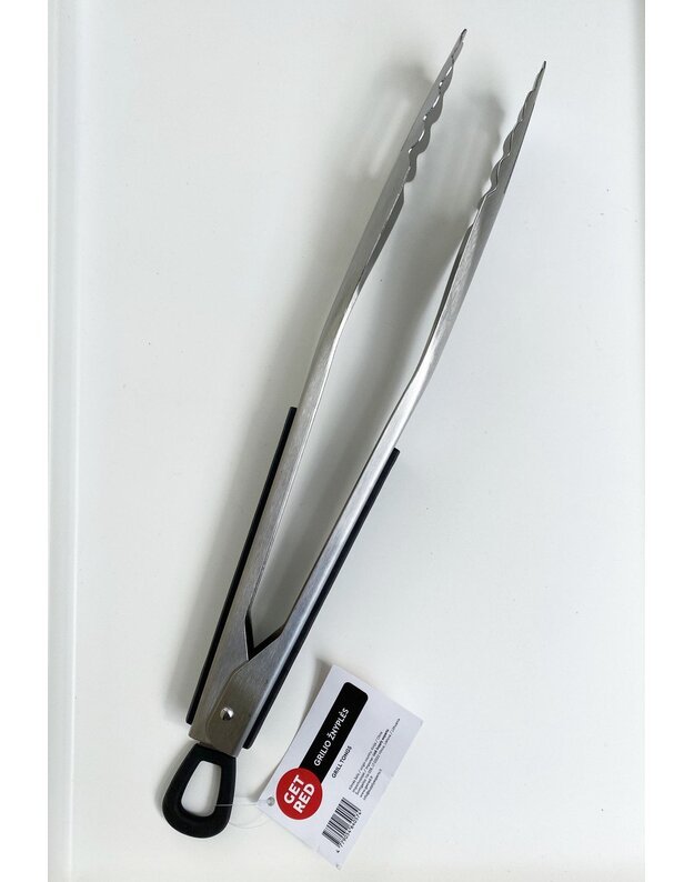 Plačios grilio žnyplės GET RED