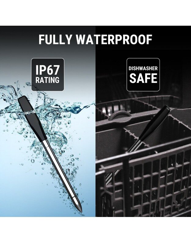 Belaidis Bluetooth mėsos termometras ThermoPro TP972W su 2 zondais