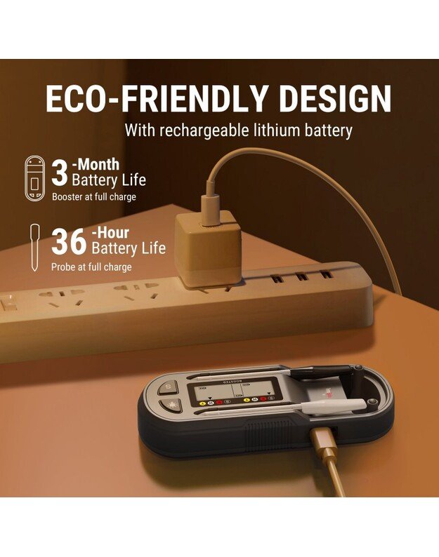 Belaidis Bluetooth mėsos termometras ThermoPro TP972W su 2 zondais