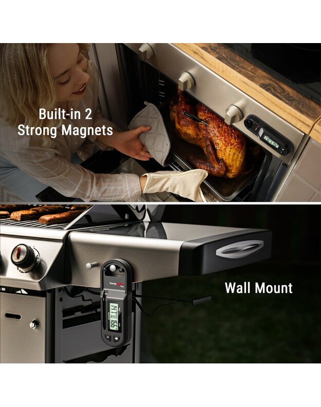 Belaidis Bluetooth mėsos termometras ThermoPro TP972W su 2 zondais