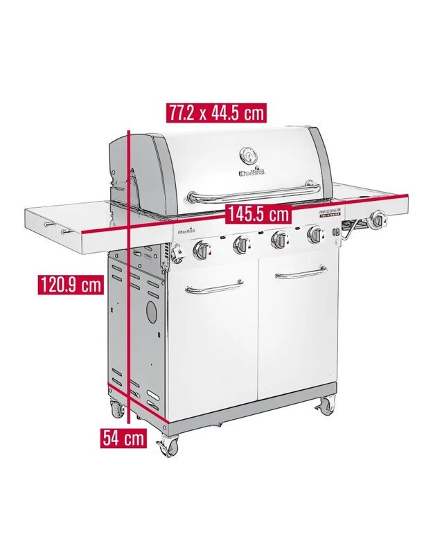 Dujinis grilis Char-Broil Professional Pro S 4