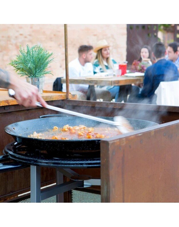 Paella keptuvės poliruotas plienas 22cm : Dydis - 55cm