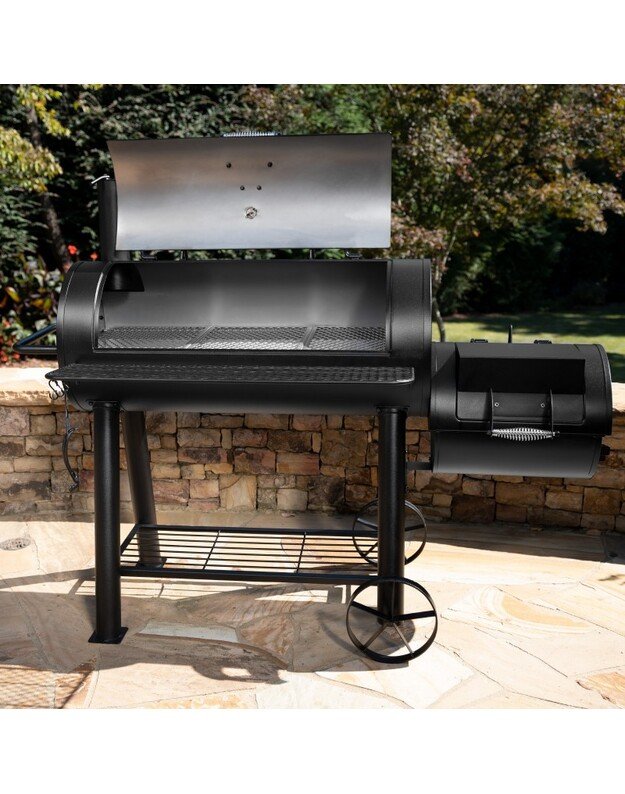 Lauko kepsninė-rūkykla Char-Griller Competition Pro Offset Smoker 14