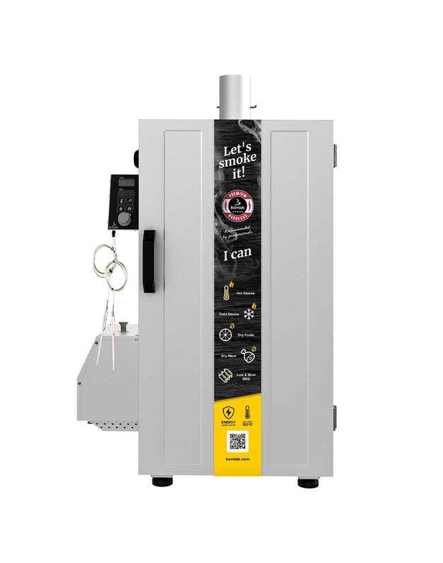 Rūkykla Borniak 70L nerūdijančio plieno +BBQ ir wifi  BBDSW-70