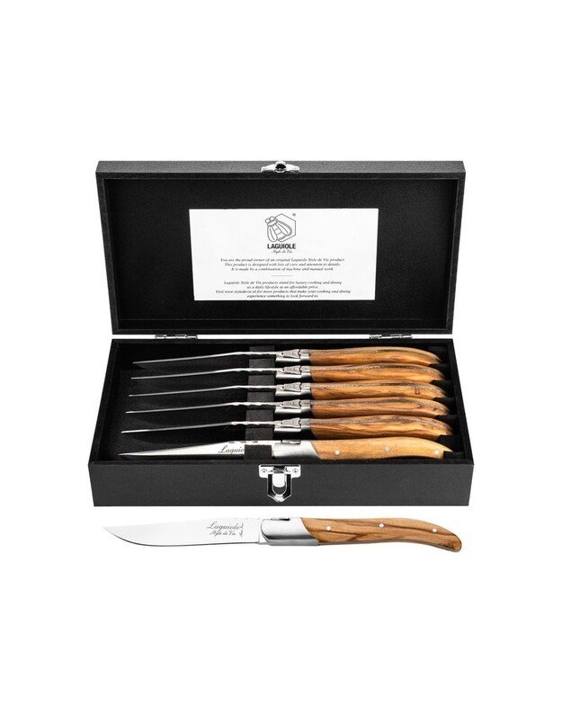 Steiko peilių rinkinys Forged Luxury Line Olive Wood