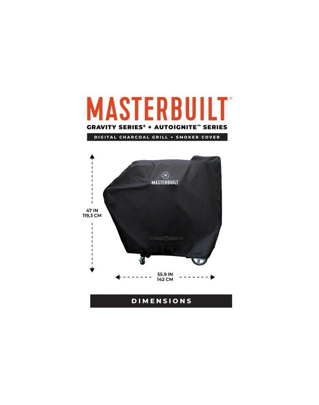 Uždangalas Masterbuilt Gravity Series 600, 800, 900 ir AutoIgnite Series 545