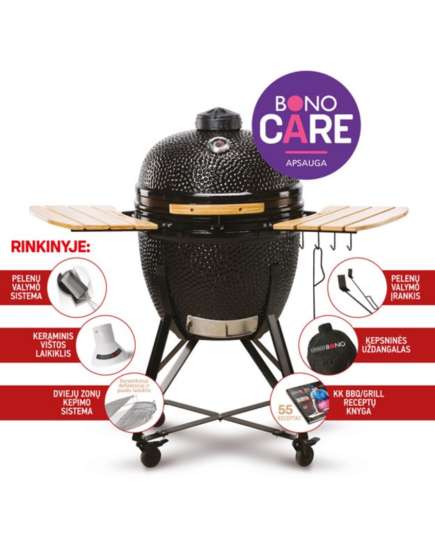 Kamado Bono GRANDE (juoda)