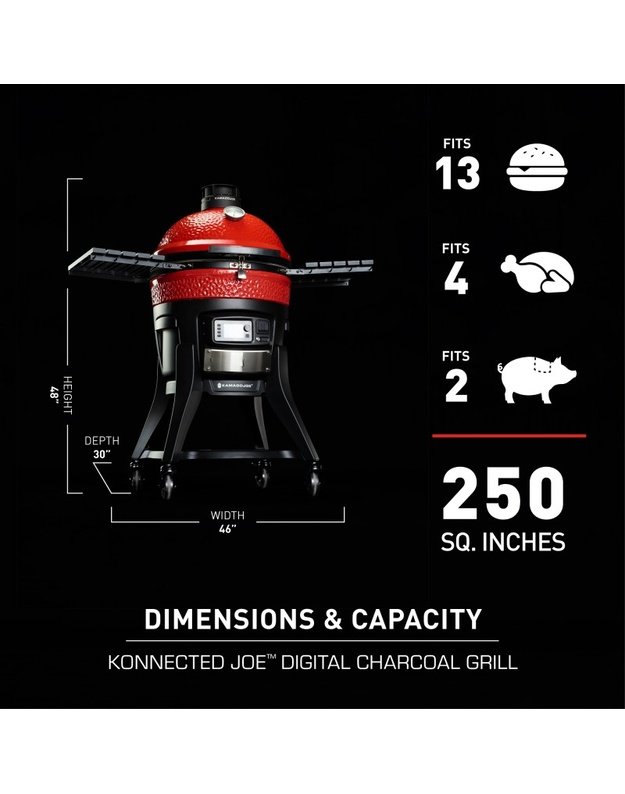 Anglinis lauko grilis Kamado Joe -  Konnected