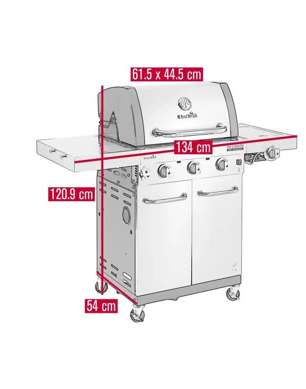 Dujinis grilis Char-Broil Professional Pro S 3