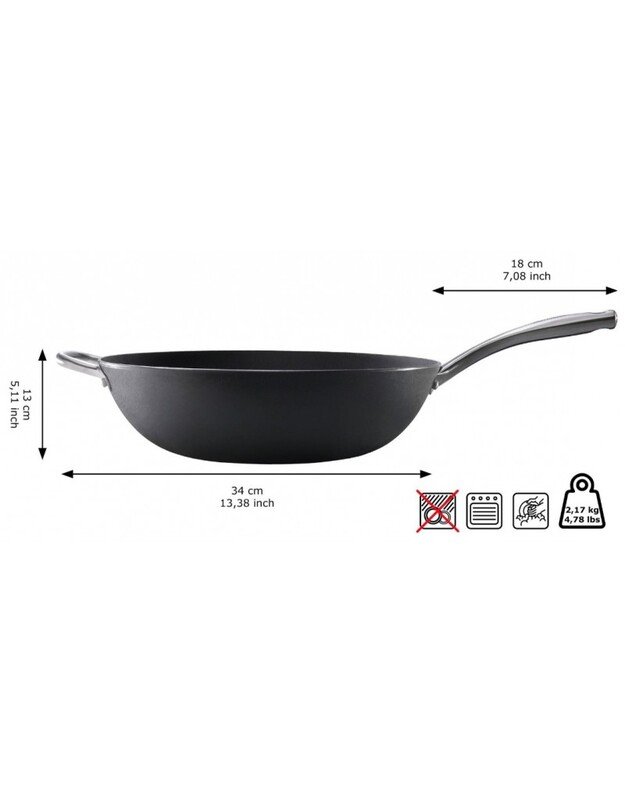 Ketaus WOK keptuvė Skottsberg 34cm