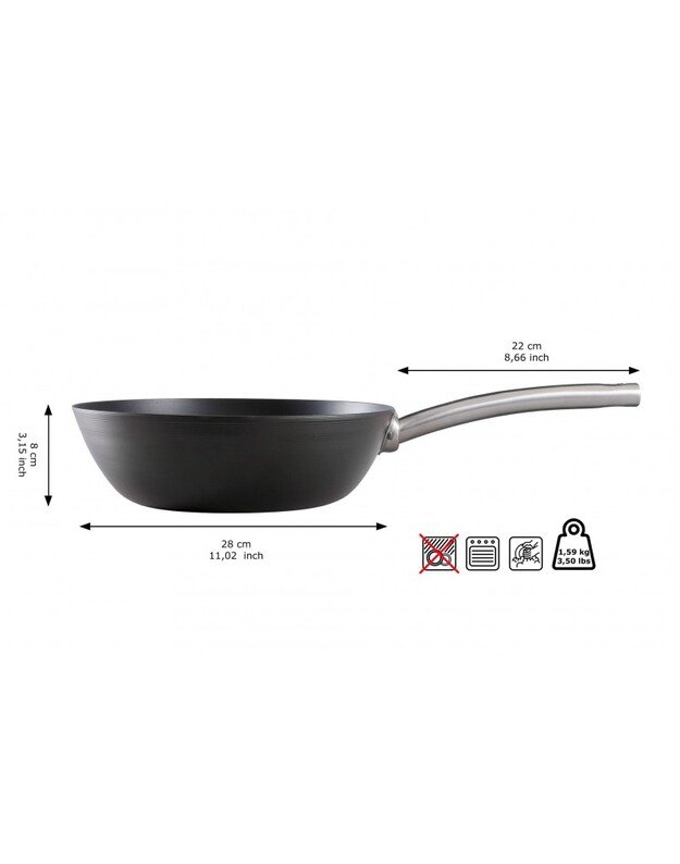 Anglies plieno WOK keptuvė Skottsberg 24/28cm : Keptuvės dydis - 28cm 1