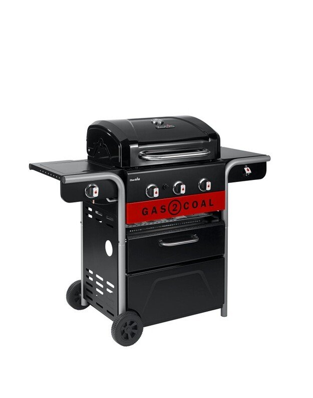 Anglinė-Dujinė 3 degiklių kepsninė Char-Broil Gas2Coal 8