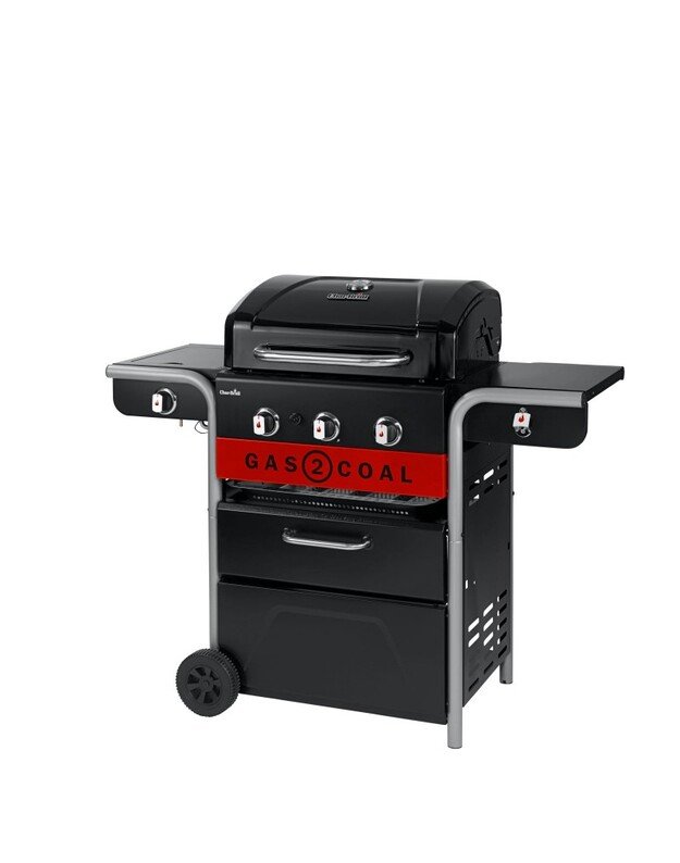 Anglinė-Dujinė 3 degiklių kepsninė Char-Broil Gas2Coal 10