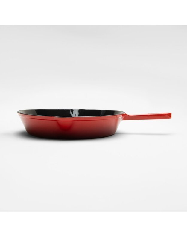 Emaliuota ketaus keptuvė  Ø25.5cm GET RED Raudona