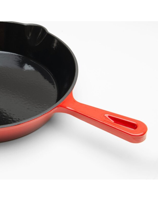 Emaliuota ketaus keptuvė  Ø25.5cm GET RED Raudona 2