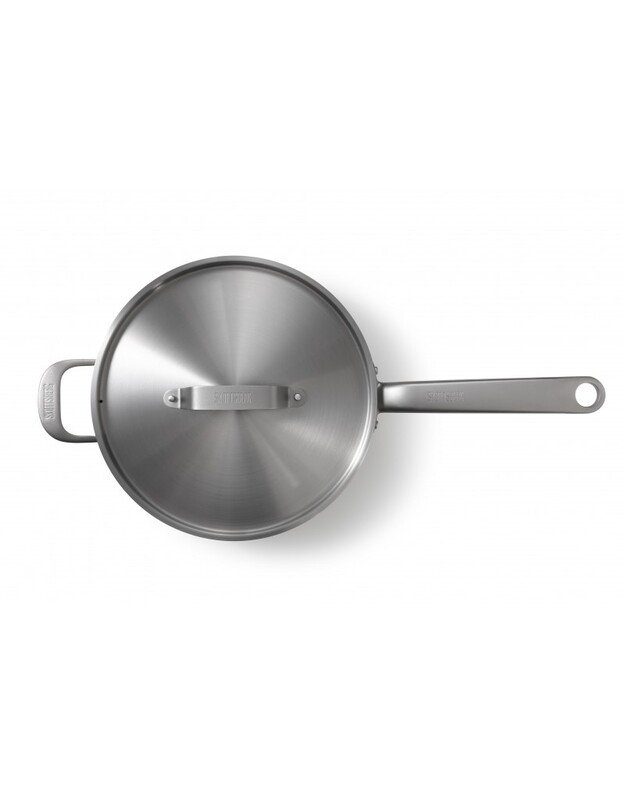 Nerūdijančio plieno tro&scaron;kinimo keptuvė su dangčiu Skottsberg 28cm 4