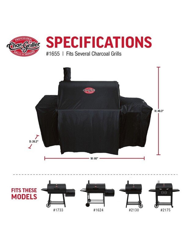 Uždangalas Char-Griller Pro Deluxe/Smokingchamp