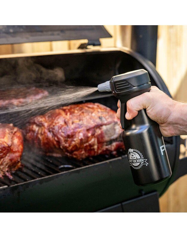 Pit Boss pur&scaron;kiamas buteliukas su pompa ir injektoriumi