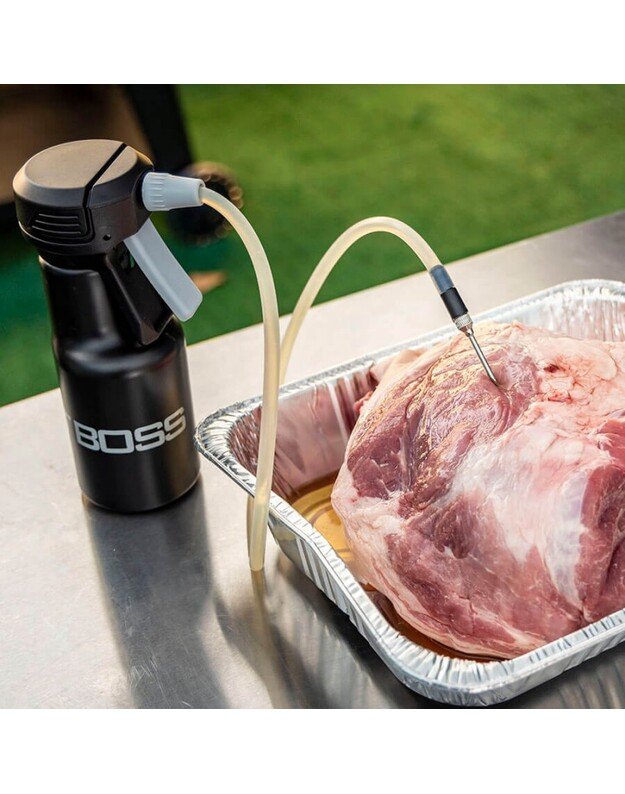 Pit Boss pur&scaron;kiamas buteliukas su pompa ir injektoriumi